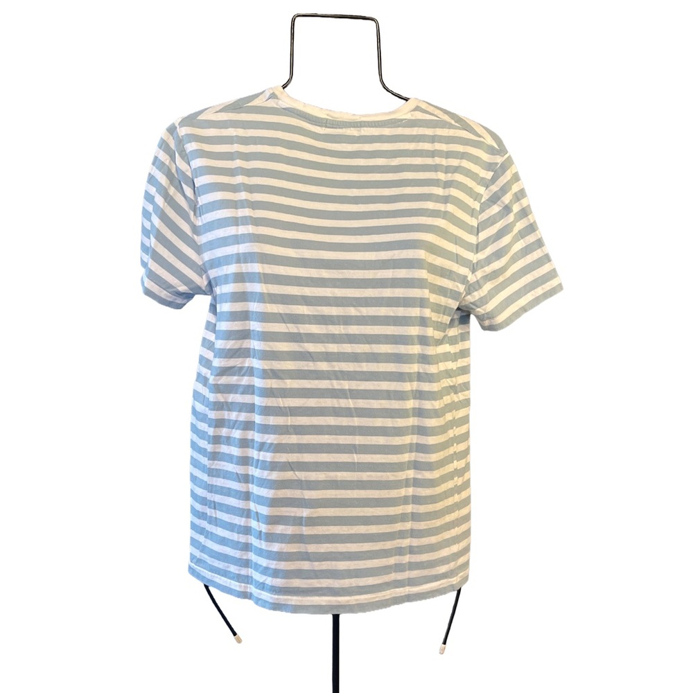 Polo by Ralph Lauren Gray Blue and White Striped Men's Shirt - Picture 2 of 2